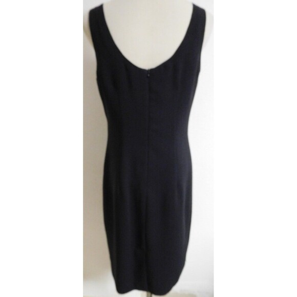 Women's Classic JOSEPH RIBKOFF LBD Black Sleeveless Fully Lined Fitted Dress  8 - Picture 6 of 10